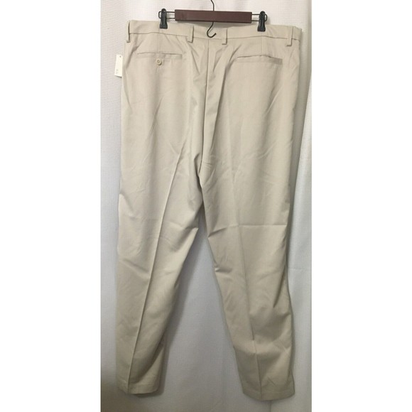 Amazon Essentials Casual Pants Men's Size 42W X 34L Beige Flat Front - Picture 5 of 9
